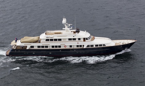Image for article Feadship's 42m superyacht 'Masquerade of Sole' leaves Pendennis as 47m 'A2'